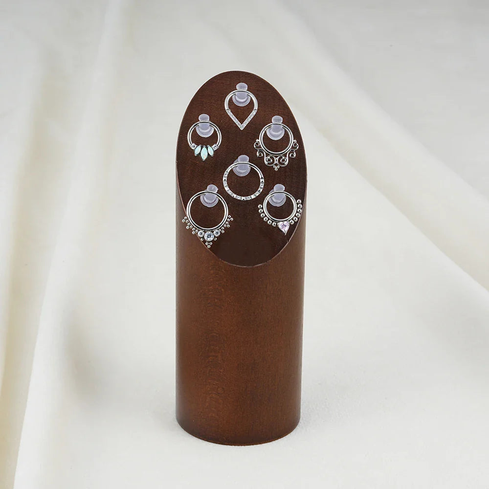 Présentoir À Bijoux Porte-Bijoux En Metal Et Bois Porte-Boucles D'Oreilles Avec Plateau À Présentoir À Bijoux Porte-Bijoux En Metal Et Bois Porte-Boucles D'Oreilles Avec Plateau À