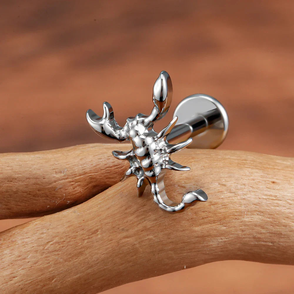 Scorpion nose stud scorpion stud earring helix piercing conch piercing