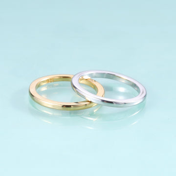 Plain gold wedding band simple and classic
