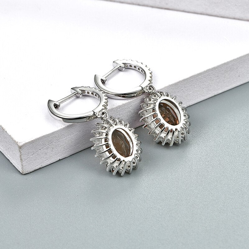 Zultanite gemstone earrings vintage style Rosery Poetry