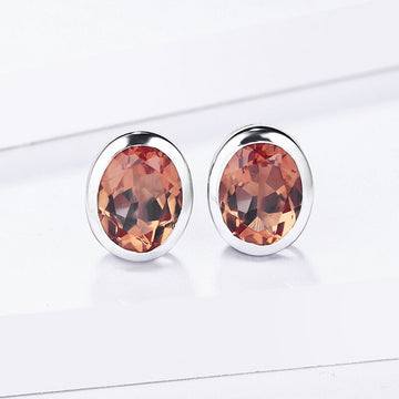Zultanite stud earrings oval cut