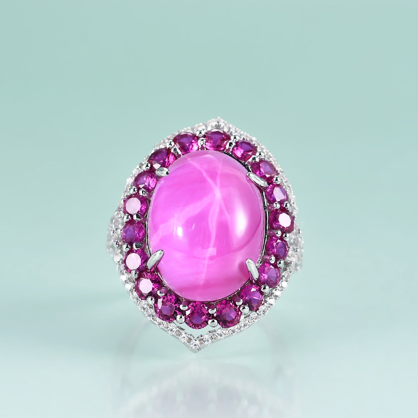 Vintage ruby ring star ruby ring