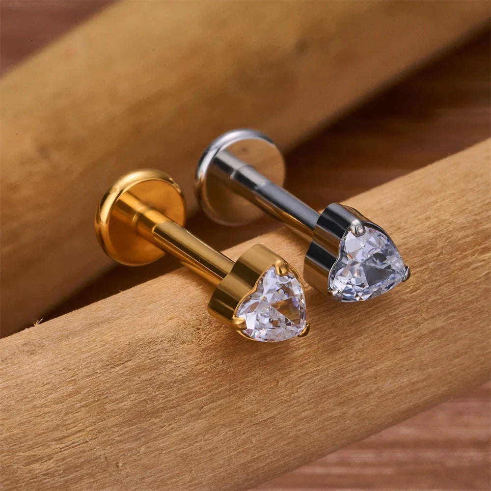 Titanium Jewelry Diamond Titanium Earrings Titanium Stud Earring