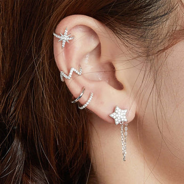 Star cuff earring