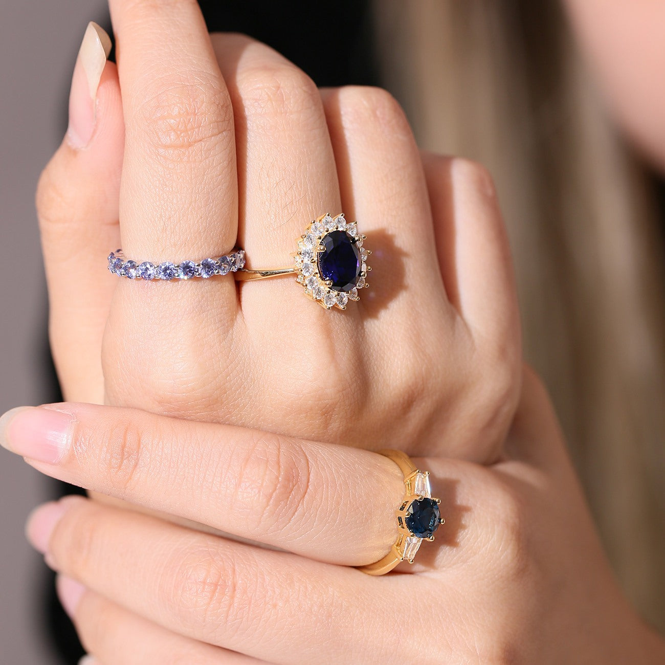 Adelia Sapphire: Nature-Inspired Blue Sapphire Engagement Ring | Ken & Dana