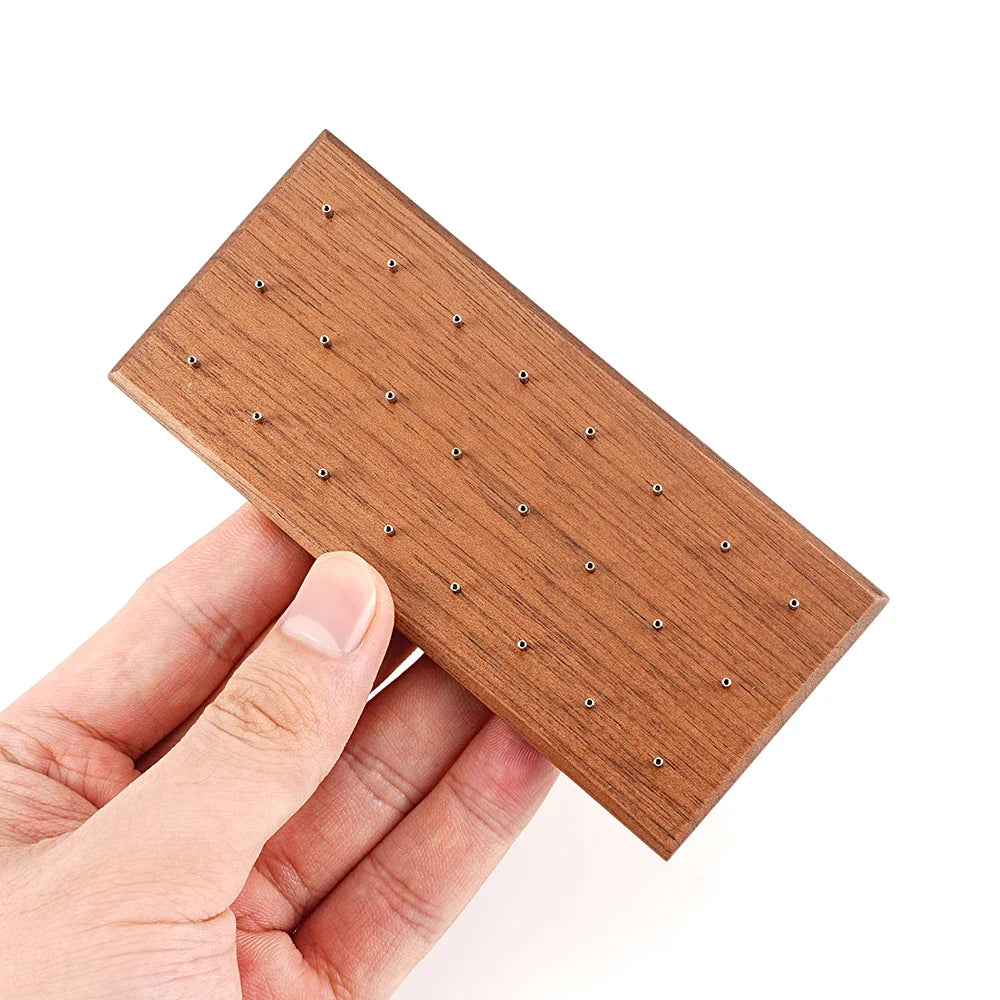 Display Stud Nose stud display made of black walnut wood ear stud display lip stud