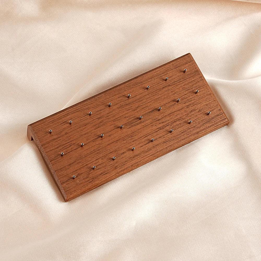 Display Stud Nose stud display made of black walnut wood ear stud display lip stud
