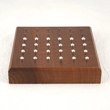 Stud earring stand made of black walnut wood nose stud lip stud display