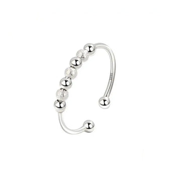 YADOCA 8 Pezzi Anelli Ansia per Donna Regolabile Fidget Ring per Ansia Spinner Anelli Anallergico Argento Zircone Girasole Stella Luna Alleviare Lo Stress Ruotare l'anello di Perline Set con Scatola YADOCA 8 Pezzi Anelli Ansia per Donna Regolabile Fidget Ring per Ansia Spinner Anelli Anallergico Argento Zircone Girasole Stella Luna Alleviare Lo Stress Ruotare l'anello di Perline Set con Scatola