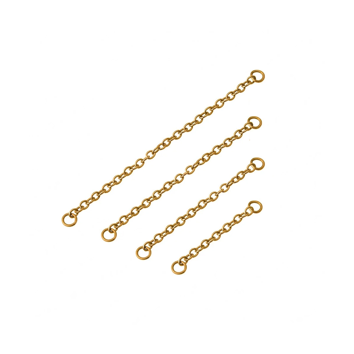 Nasallang Piercingkette 0,5 mm Nasenpiercingkette 20 mm 30 mm 40 mm 50 mm Ohrpiercingkette Gold und Silber