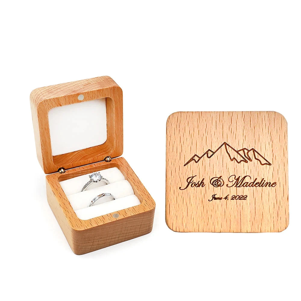 Scatola Portagioie In Legno - Custodia Per Orecchini E Piccoli Oggetti, Design Retrò, Colore Caffè - Foto 10