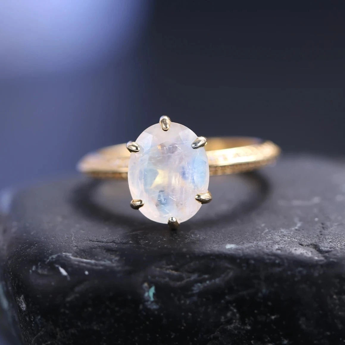 Moonstone Silver Ring