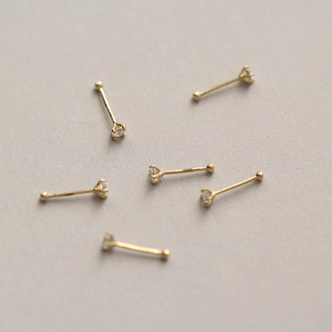 Indian nose pins and nose rings in real gold – Karizma Jewels