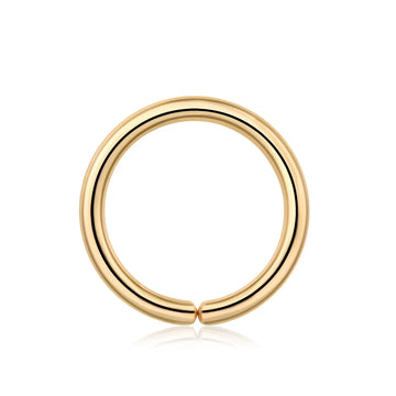 14K gold nose ring hoop seamless ring lip ring hoop earring septum ring 16G