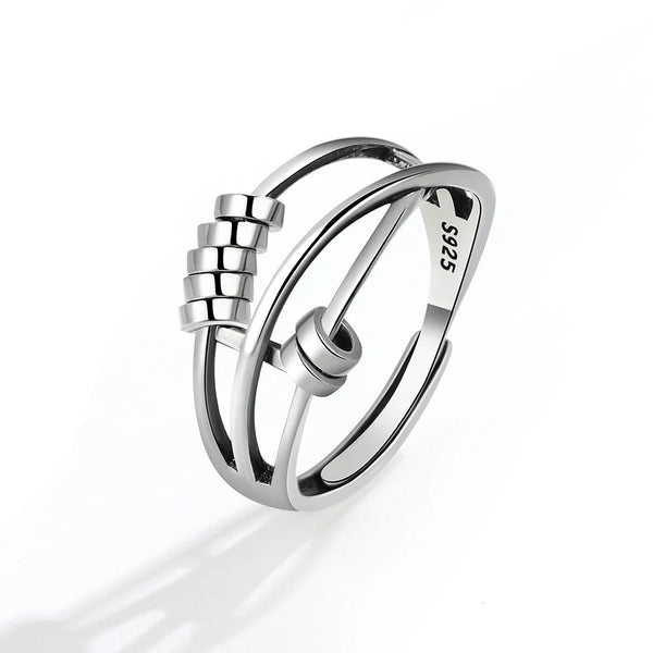 Anello in argento S925 con zampa pendente