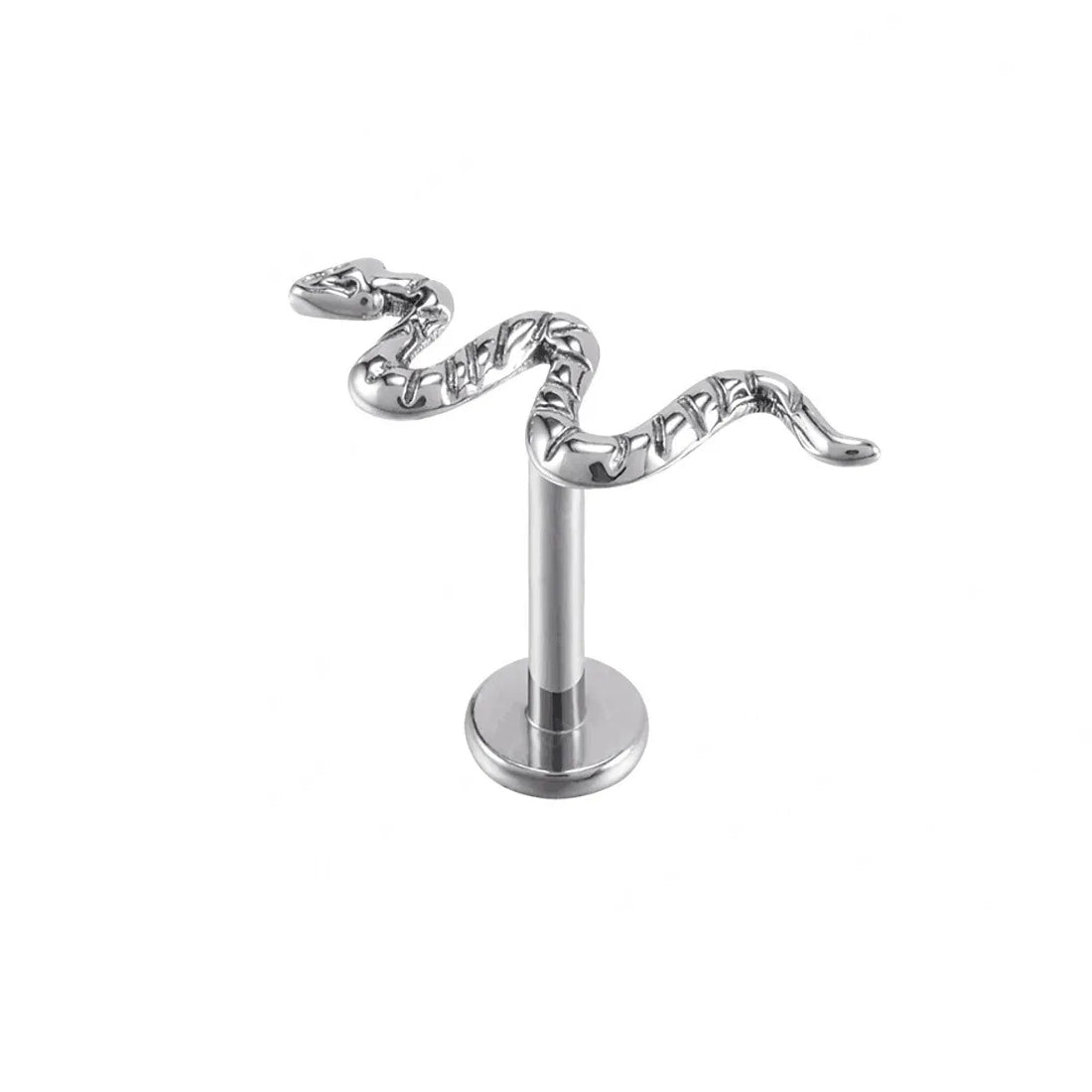 Snake helix earring in silver gold blue purple titanium snake piercing