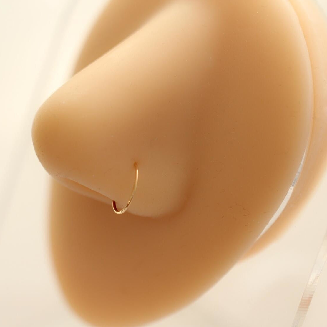 Basic Nose Ring 14K gold nose ring simple and minimalist