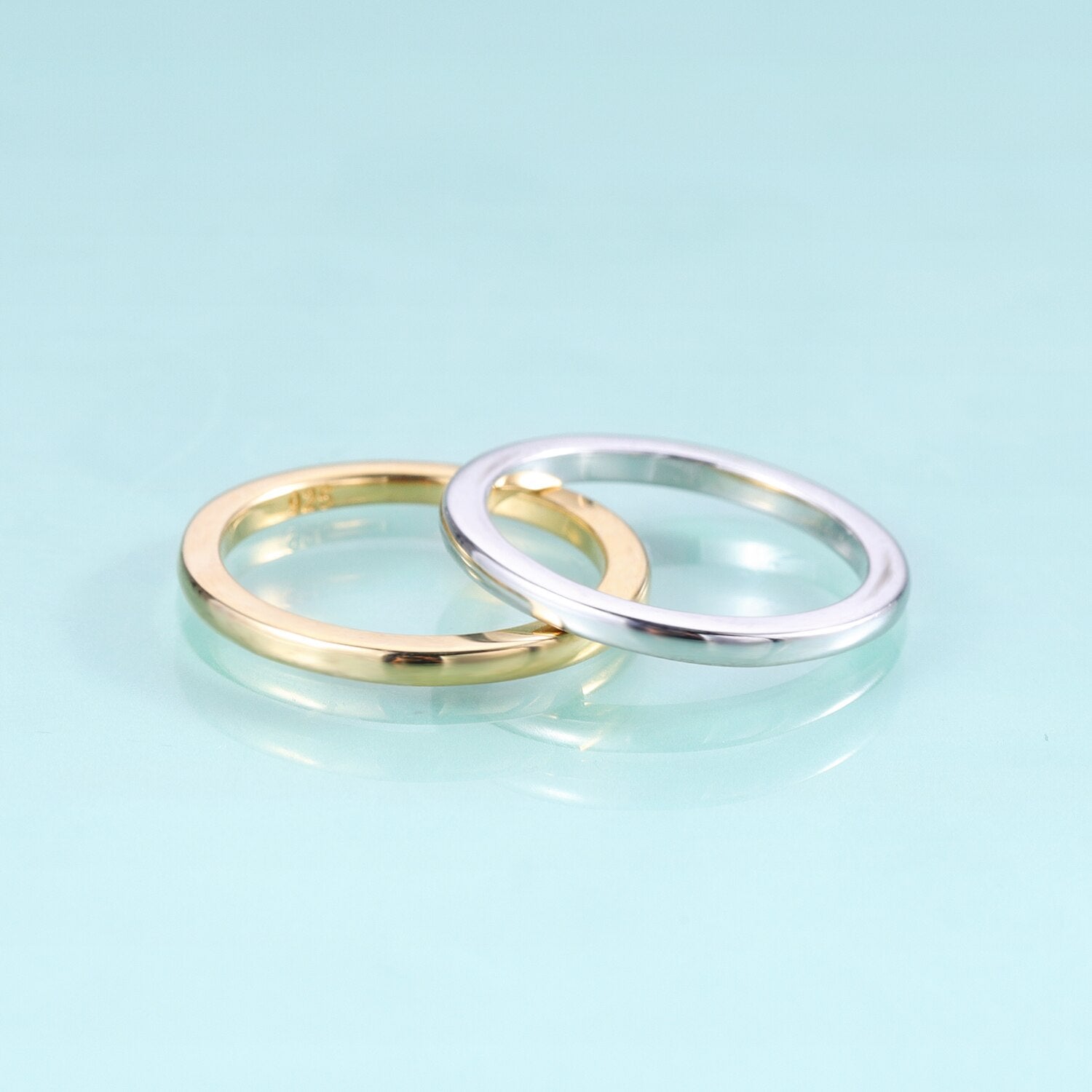 Plain gold wedding band simple and classic Rosery Poetry