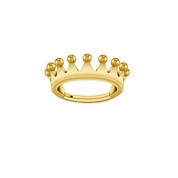 Crown piercing crown helix earring ASTM F136 titanium conch earlobe snug piercing Ashley Piercing Jewelry