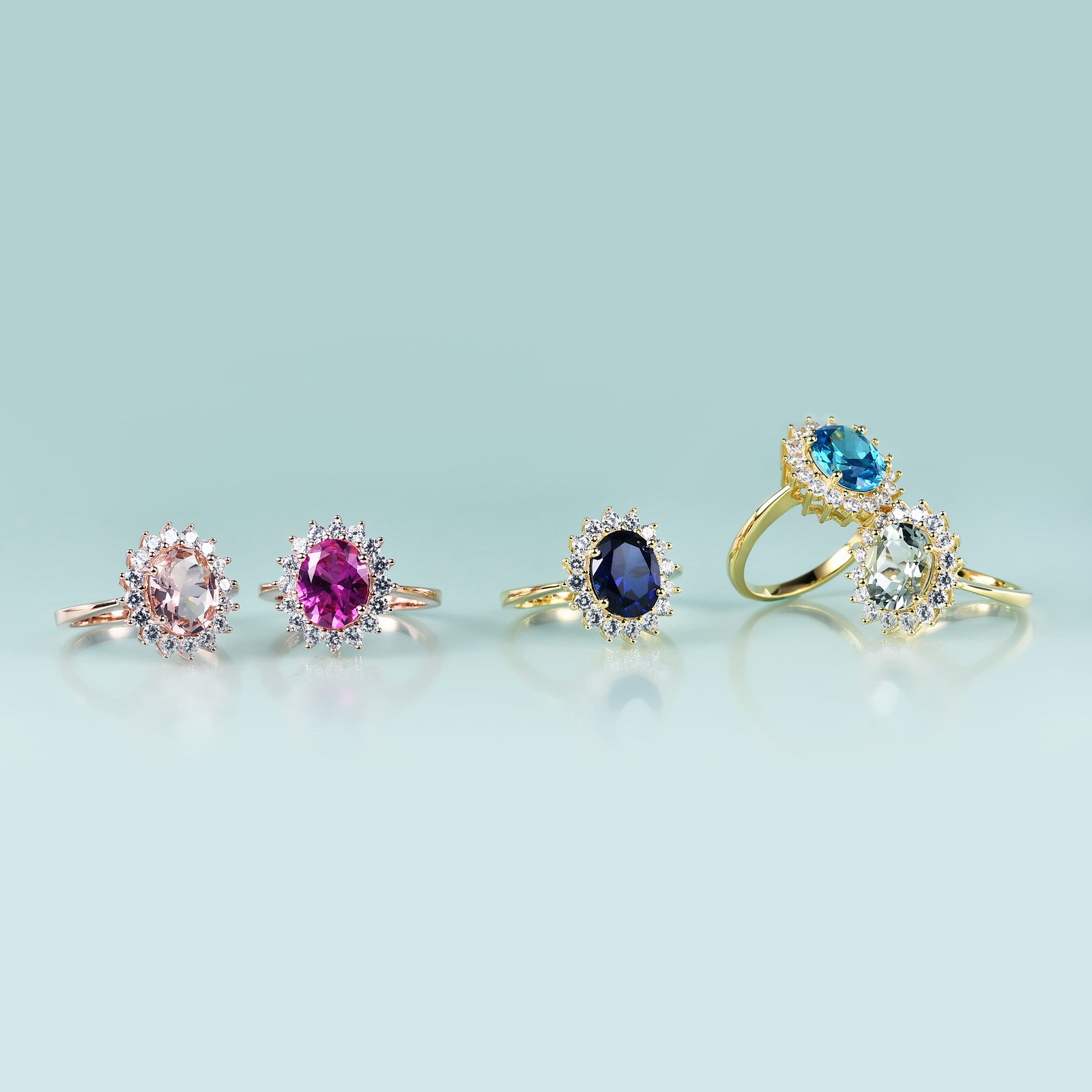 Anello Dodo Bollicine con Zaffiro Rosa, Rubino e Ametista Anello Dodo Bollicine con Zaffiro Rosa, Rubino e Ametista