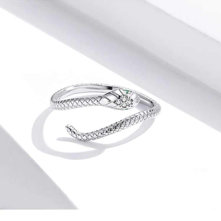 Snake ring silver and gold thejoue