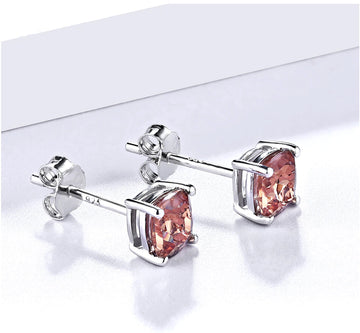 Zultanite stud earrings square minimalist and cute QISU