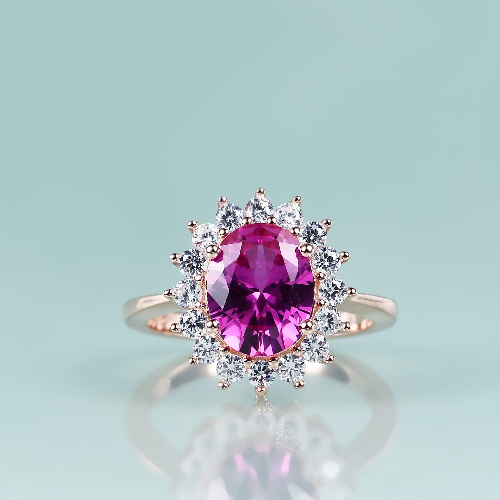Clogau Princess Diana Sapphire Diamond 9ct Gold Ring
