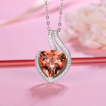 Zultanite necklace heart-shaped Rosery Poetry
