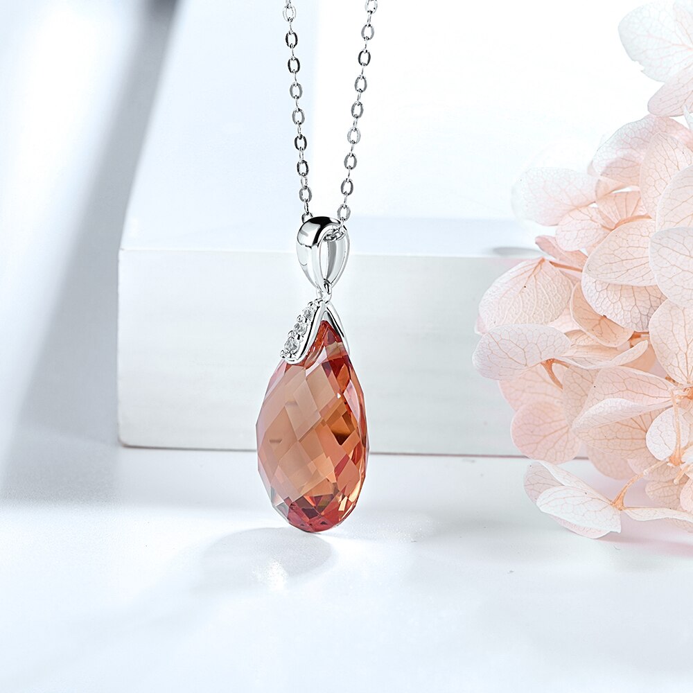 Zultanite necklace teardrop pendant minimalist color changing Rosery Poetry