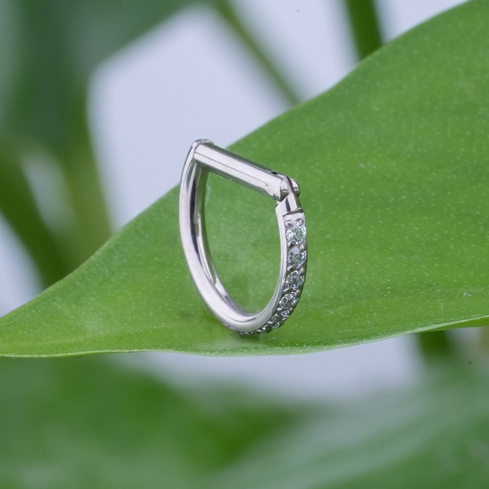 Clicker A Strati In Titanio Dorato. Per Piercing Al Setto, Alla Conca E Alla Cartilagine. 16G / 8 Mm O 10 Mm. - Italia - Foto 10