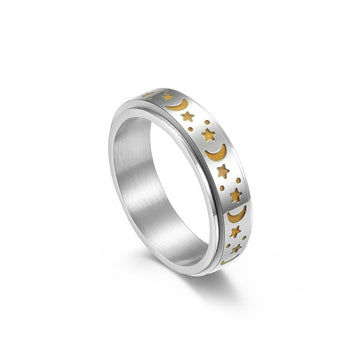 SkyFace Anello Anti Ansia Donna, Anello Rotante Antistress, Anello Girevole Uomo, Anelli Anti Stress Fidget per Allontanare l Ansia, Anello Ingranaggio, Anello di Fidanzamento Matrimonio SkyFace Anello Anti Ansia Donna, Anello Rotante Antistress, Anello Girevole Uomo, Anelli Anti Stress Fidget per Allontanare l Ansia, Anello Ingranaggio, Anello di Fidanzamento Matrimonio