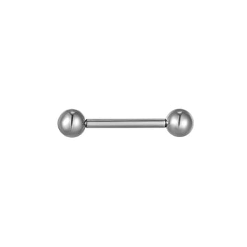 Nipple piercing barbell internally threaded 14g 16g long barbell nipple piercing short straight barbell titanium minimalist 1 piece Ashley Piercing Jewelry