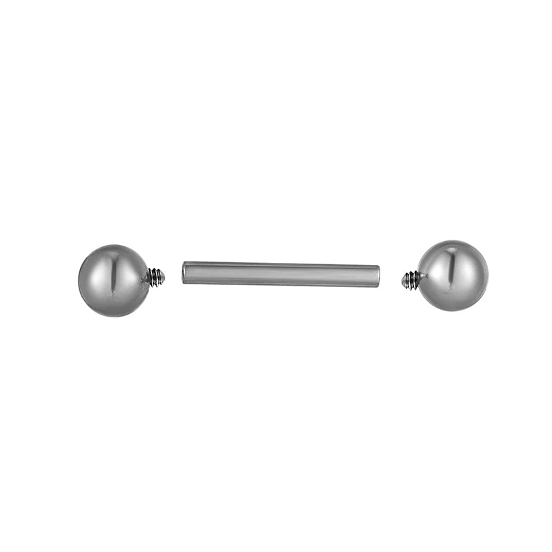 Barbell In Titanio Grado 23 Per Piercing - Anelli Capezzolo 14G/16G, Ipoallergenico E Leggero - Foto 5