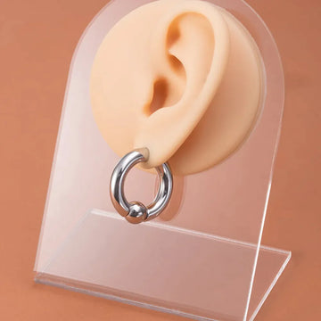 Large gauge earring septum piercing nose piercing titanium captive bead ring 4G 6G 8G