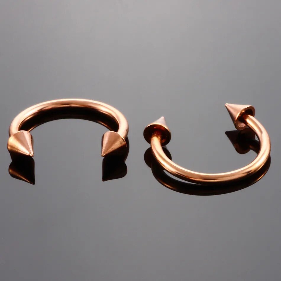 20G & 18G Stainless Steel Gold Nose Hoop Rings | UrbanBodyJewelry.com