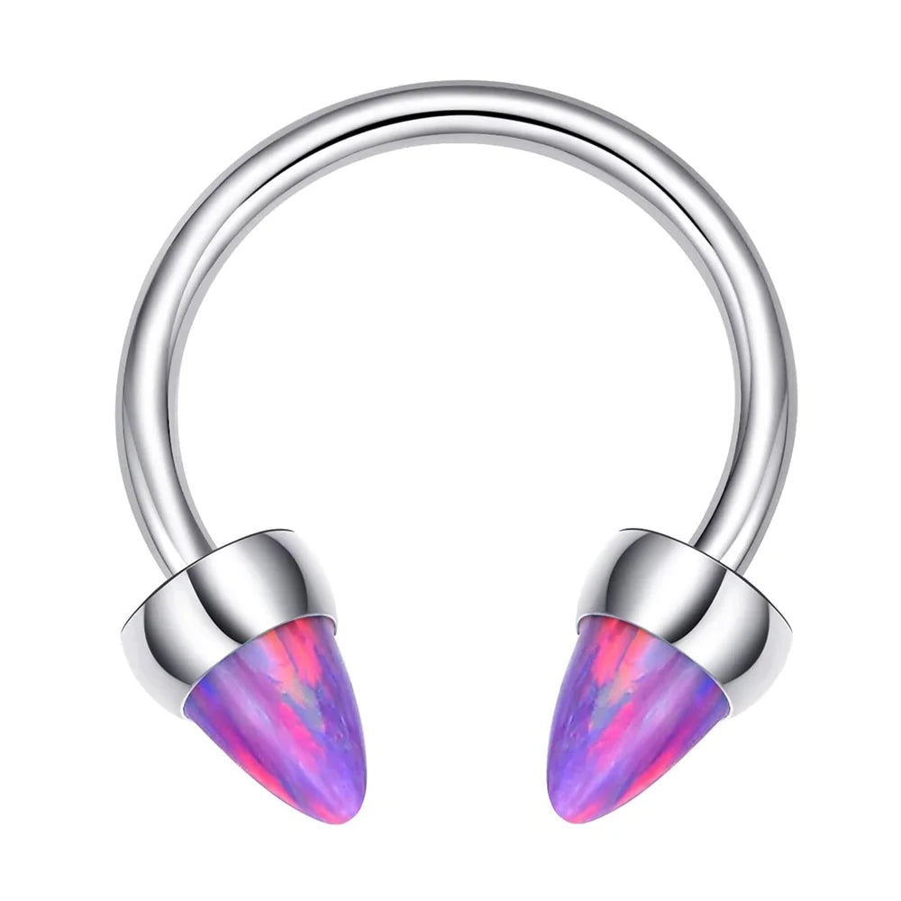 12 Pezzi Piercing Finti Per Naso E Orecchio - Acciaio Inox Con Diamante Turchese - Foto 11