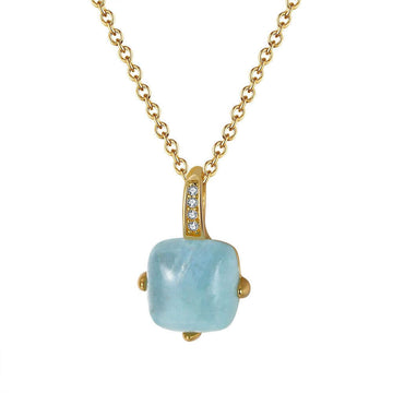Aquamarine pendant necklace