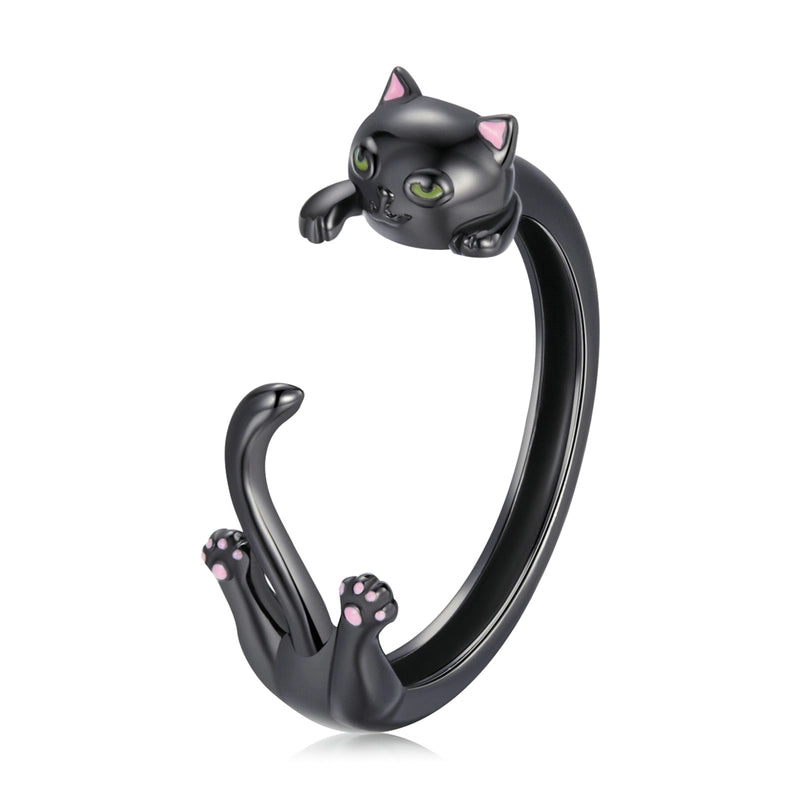 Black cat ring DejaChic