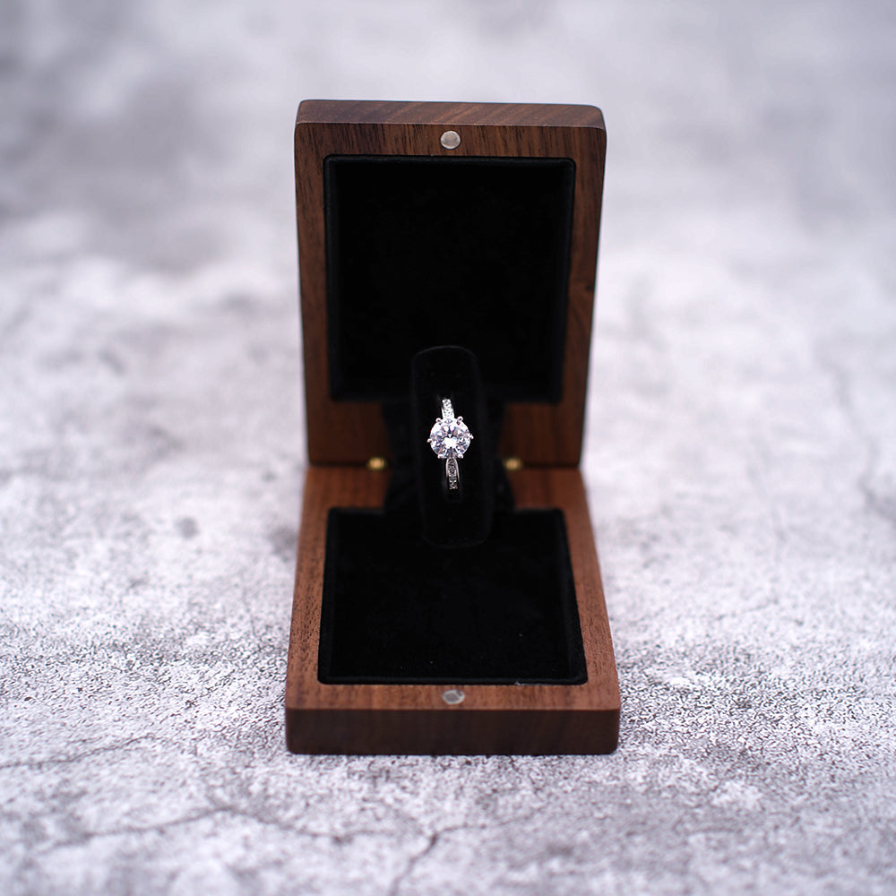 Custom Made Engagement Ring// Round Cut 5mm Blue Moissanite Ring// 14k Rose  Gold Simulated Diamond Wedding Ring// Antique Gemstone Jewelry - Etsy