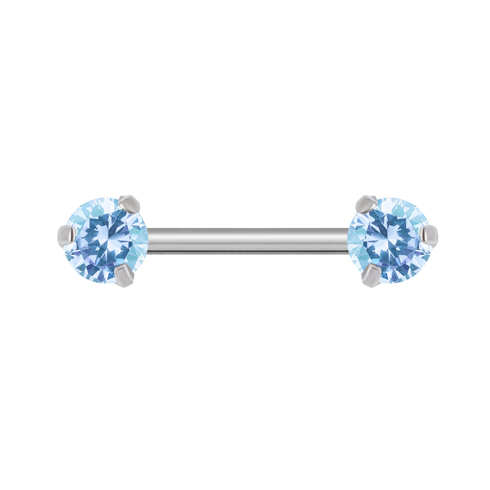 Cute nipple ring colorful and fun 14G implant grade titanium 1 piece Ashley Piercing Jewelry