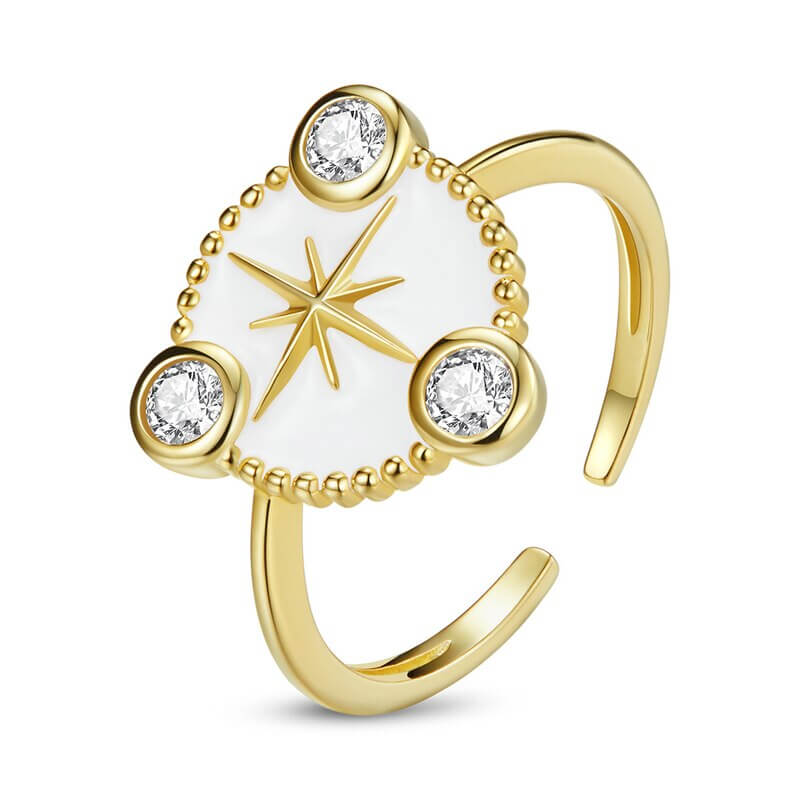 Gold star ring thejoue