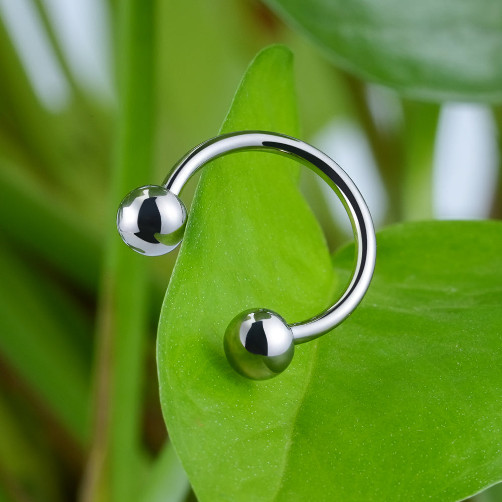 100 titanium nose deals ring