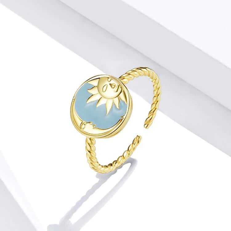 Sun and moon ring thejoue