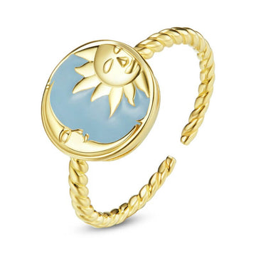 Sun and moon ring thejoue