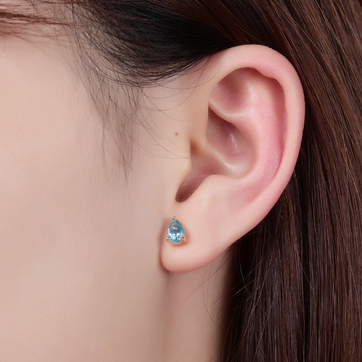 Swiss blue topaz earrings DejaChic